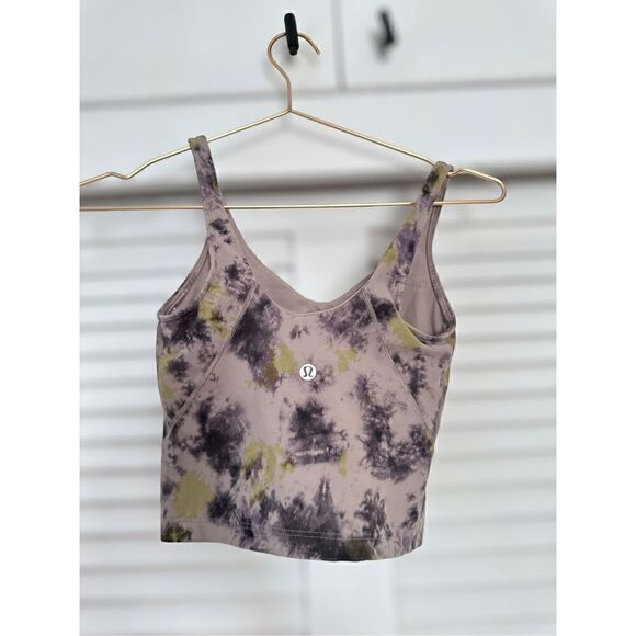 LULULEMON | Athletic Align Shelf Bra Radial Tie Dye  Print Pattern Size 2 - Picture 8 of 15
